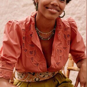 Sezane Bertille Top in Rosewood